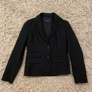 Banana Republic Cropped Black Blazer.